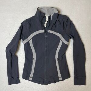 Lululemon‎ Athletica Gray Define Jacket Size 8 Athletic Zip Up Thumbholes